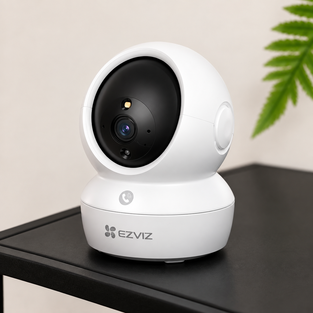 Cámara de Seguridad WiFi EZVIZ H6c 3MP 360° – Visión Nocturna y Audio Bidireccional
