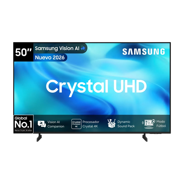 Samsung Smart TV Crystal UHD 4K de 50″ con Vision AI | Nuevo 2026